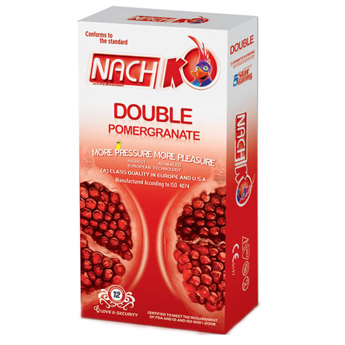 کاندوم تنگ کننده دو برابر NACH KODEX double pomegranate